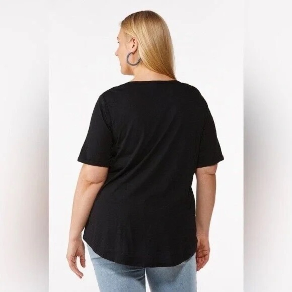 ❄️ Cato | Plus Size American Country Tee Black Size 18/20 - Picture 2 of 3